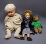 Seyfarth and Reinhardt composition baby doll with moulded hair,