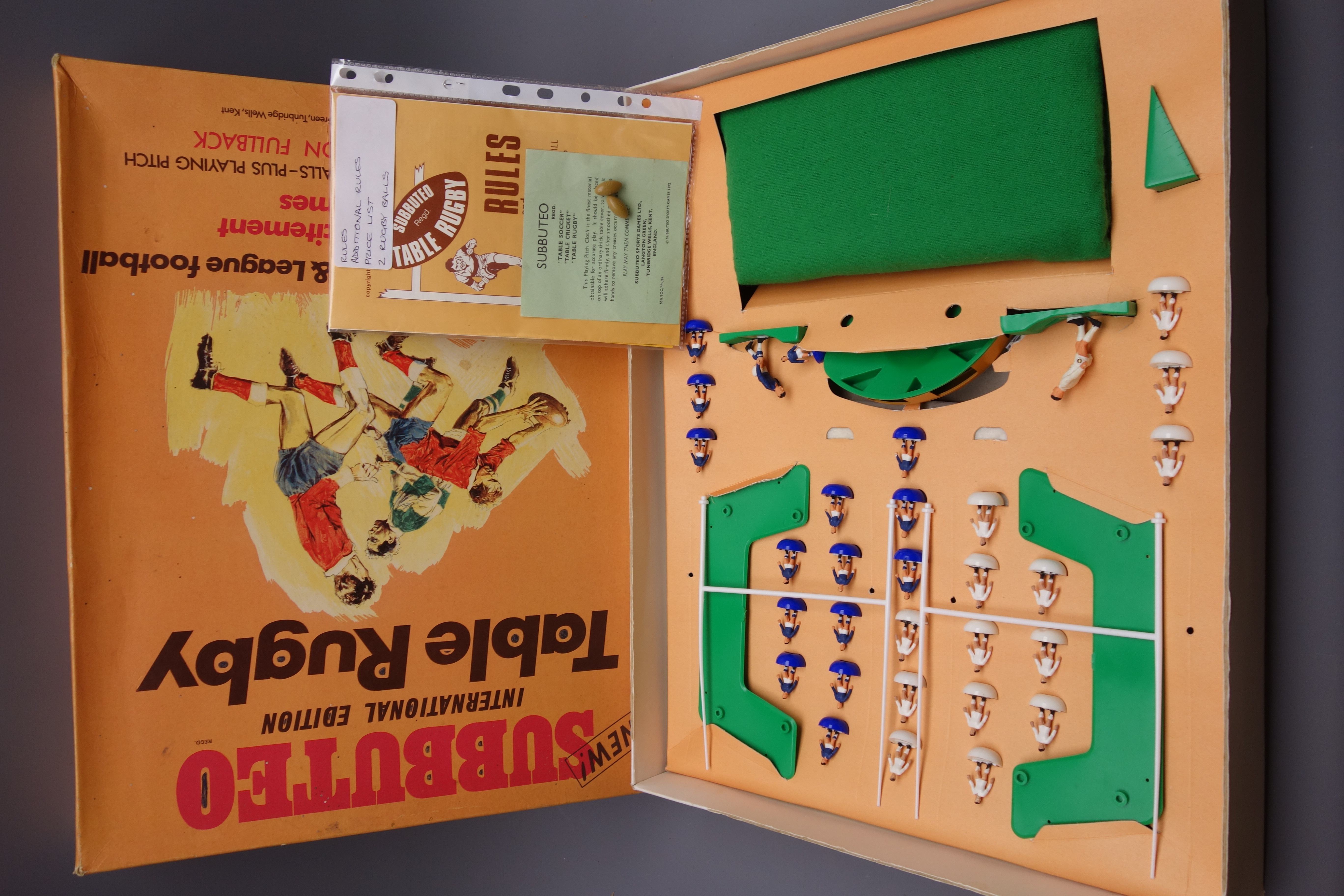 Three Subbuteo sets comprising Table Cricket, Table Soccer and Table Rugby, - Image 4 of 4