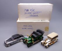 Franklin Mint - three large scale die-cast models of Rolls-Royce cars comprising 1905 10HP,