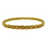 18ct gold flattened rope bracelet, stamped 750 Condition Report 16.