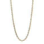 9ct gold Singapore chain necklace, hallmarked Condition Report Approx 8.