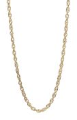 9ct gold Singapore chain necklace, hallmarked Condition Report Approx 8.