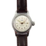 Oris Swiss classic pointer big crown automatic ladies stainless steel water resistant wristwatch on