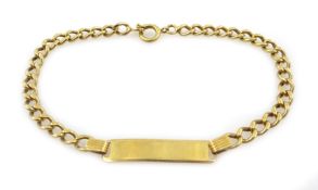 18ct gold identity bracelet stamped 750 Condition Report 5.8gm<a href='//www.