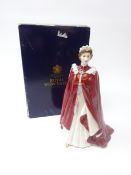Royal Worcester 'Queen Elizabeth II' 80th Birthday figure with box Condition Report