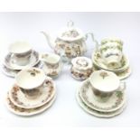 Brambly Hedge Tea Service teapot and milk jug, Autumn sugar bowl,