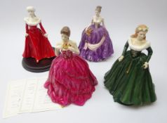 Three Royal Worcester figures 'Winter Palace',