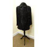 Vintage Swakara Astrakhan coat retailed by Whiteheads of Montpelier Furriers, Harrogate,