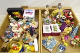 Collection of Disney Traditions Showcase Collection figures, mostly boxed, Disney globes,