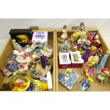 Collection of Disney Traditions Showcase Collection figures, mostly boxed, Disney globes,