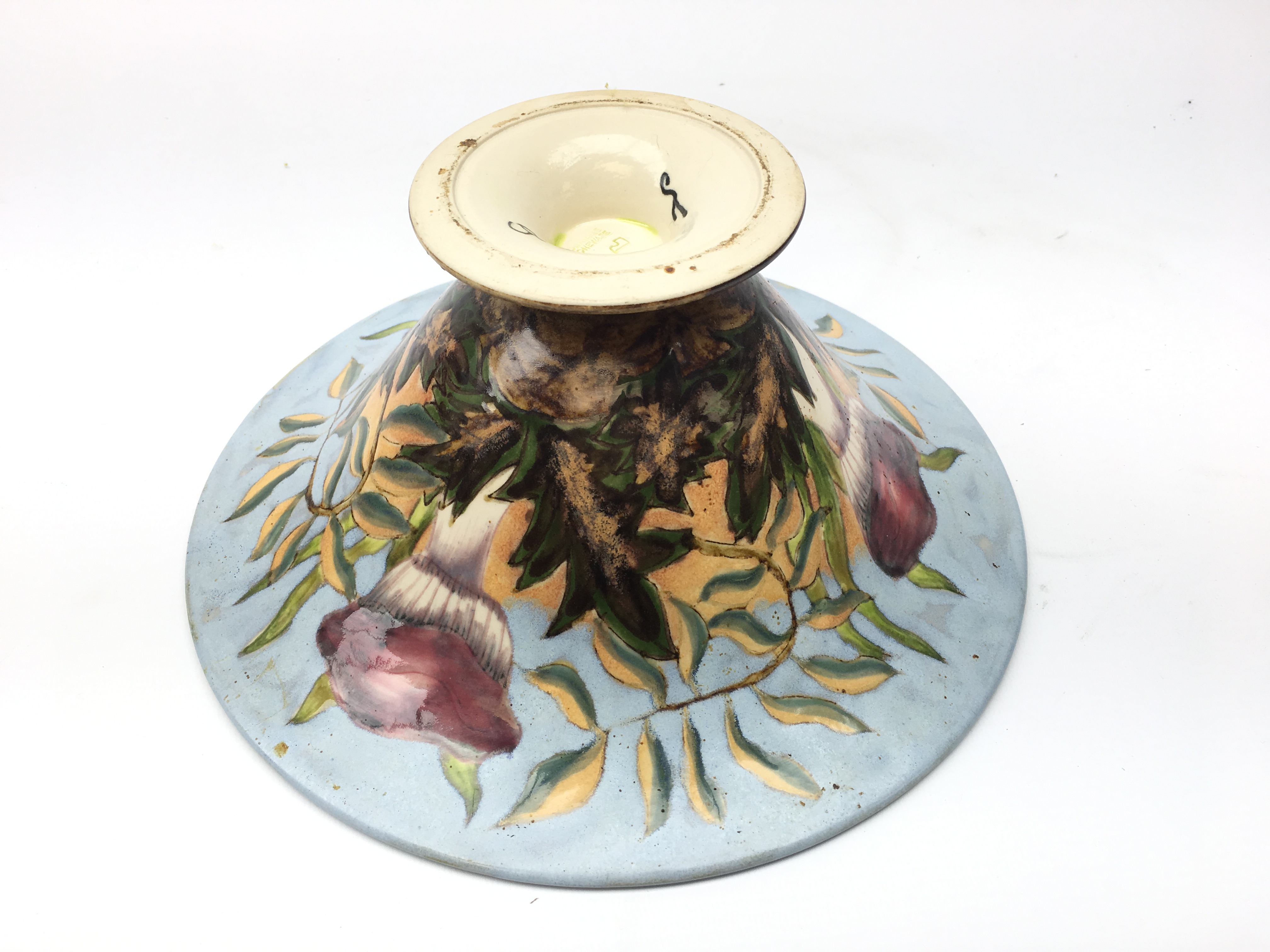 Cobridge stoneware footed bowl decorated with Toadstools, signed and dated 99, - Image 2 of 3