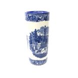 Blue and white pottery umbrella/ sticks stand,