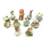 Collection of Beswick Beatrix Potter figures comprising Little Pig Robinson, Ribby, Squirrel Nutkin,