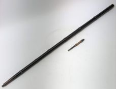 19th/ early 20th century bamboo smokers walking stick,