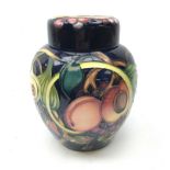 Moorcroft Queens Pattern ginger jar and cover,
