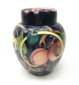 Moorcroft Queens Pattern ginger jar and cover,