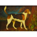 Portrait of a Hound, 20th century oil on canvas after J A Wheeler,