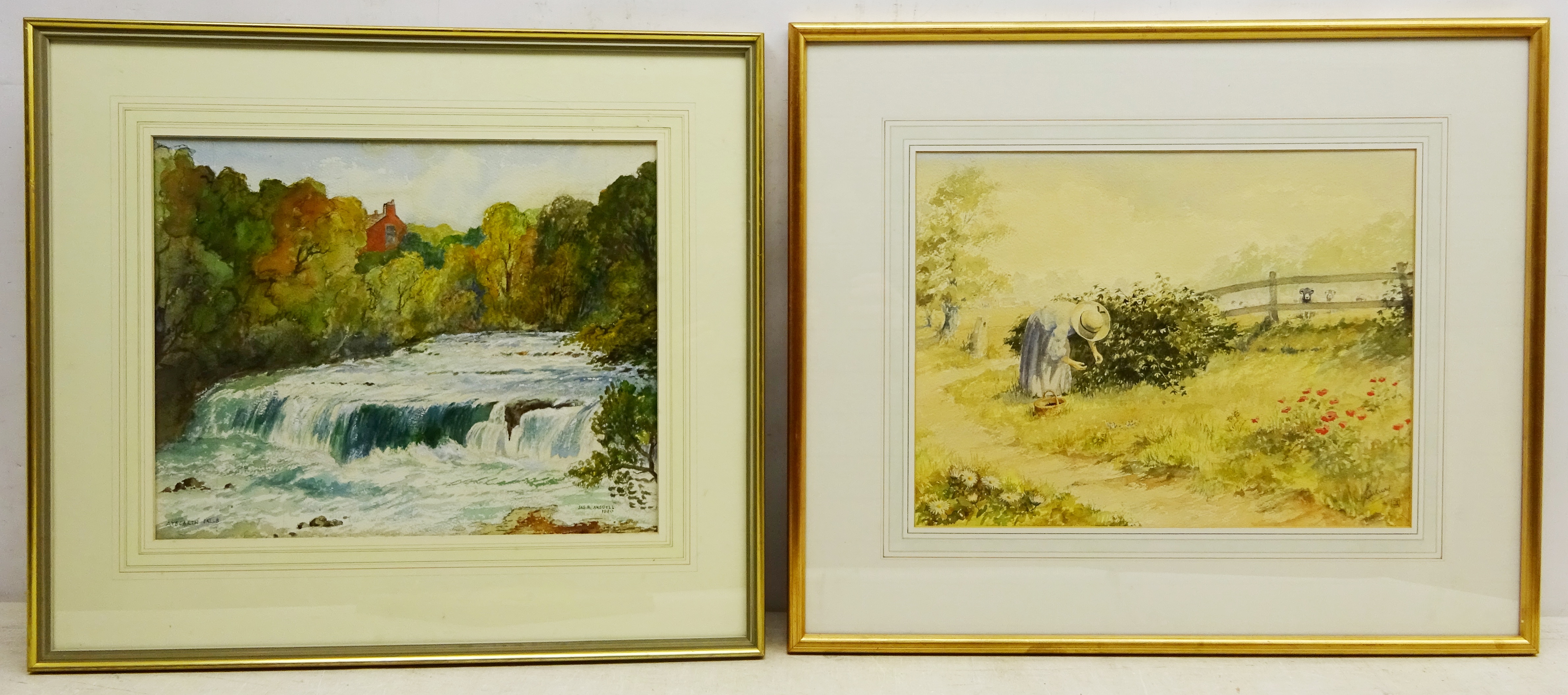 James R Ansdell (20th century): 'Aysgarth Falls',
