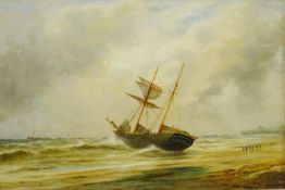 Ship 'Luna' Wrecked at Redcar 1880,