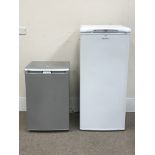 Hotpoint RLA51 fridge (W60cm, H133cm, D62cm) and BEKO LA85S fridge (W55cm, H84cm,