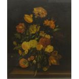 Still Life of Flowers in a Vase,