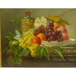 After Sebastian Theodorus Voorn Boers (Dutch 1828-1893): Still Life of a Bowl of Fruit,
