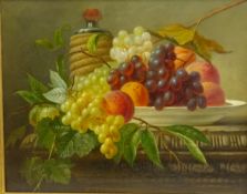 After Sebastian Theodorus Voorn Boers (Dutch 1828-1893): Still Life of a Bowl of Fruit,