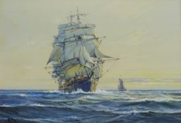 A D Bell (AKA Wilfred Knox British 1884-1966): Ship's Portrait - 'The Flying Cloud',