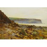 A G Morgan (British 20th century): Coastal Landscape, watercolour signed 36.5cm x 52.