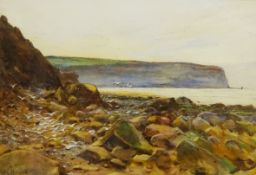 A G Morgan (British 20th century): Coastal Landscape, watercolour signed 36.5cm x 52.