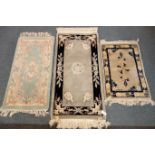 Chinese light blue ground rug,