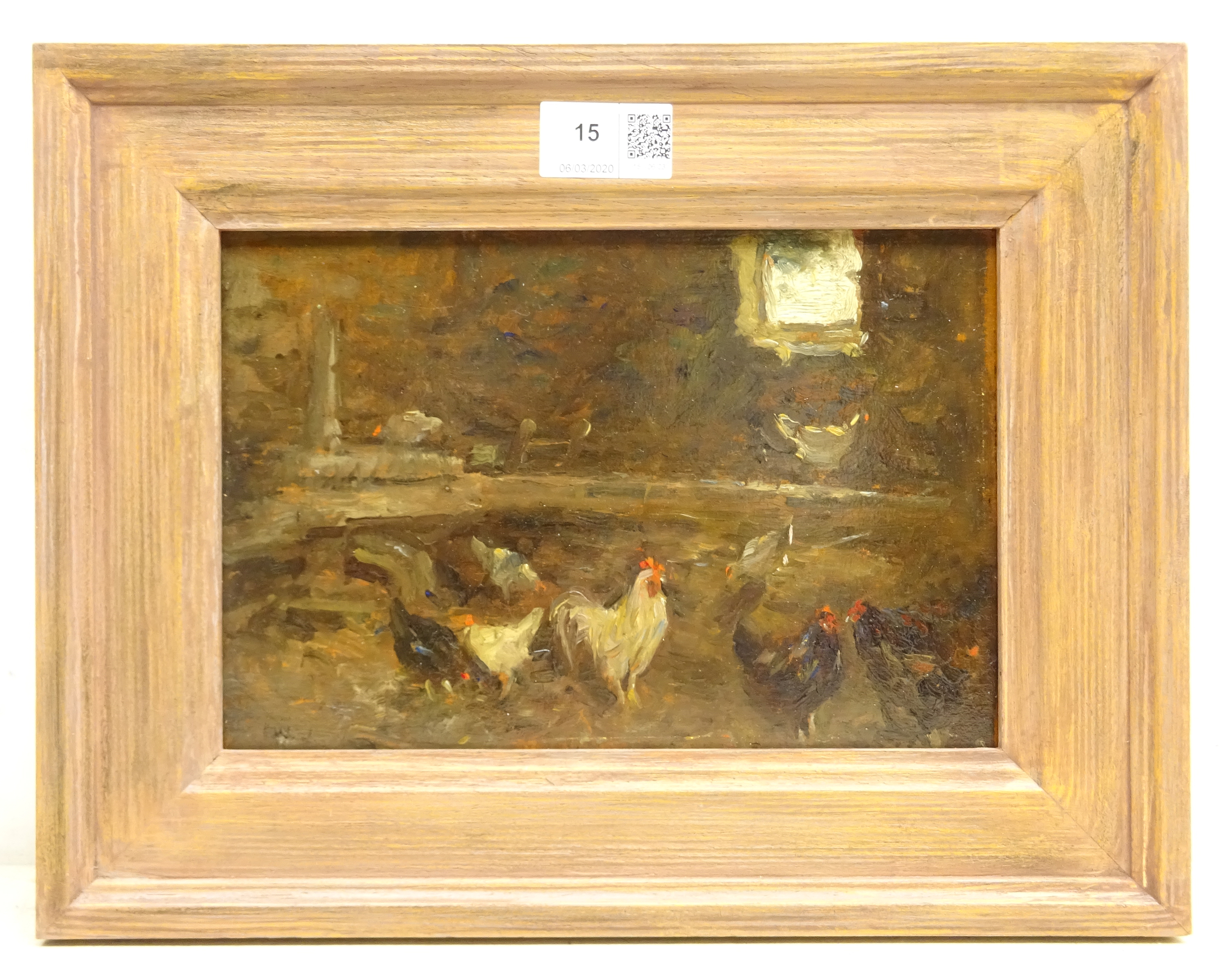Frederic William Jackson (Staithes Group 1859-1918): 'Among the Hens', - Image 2 of 2