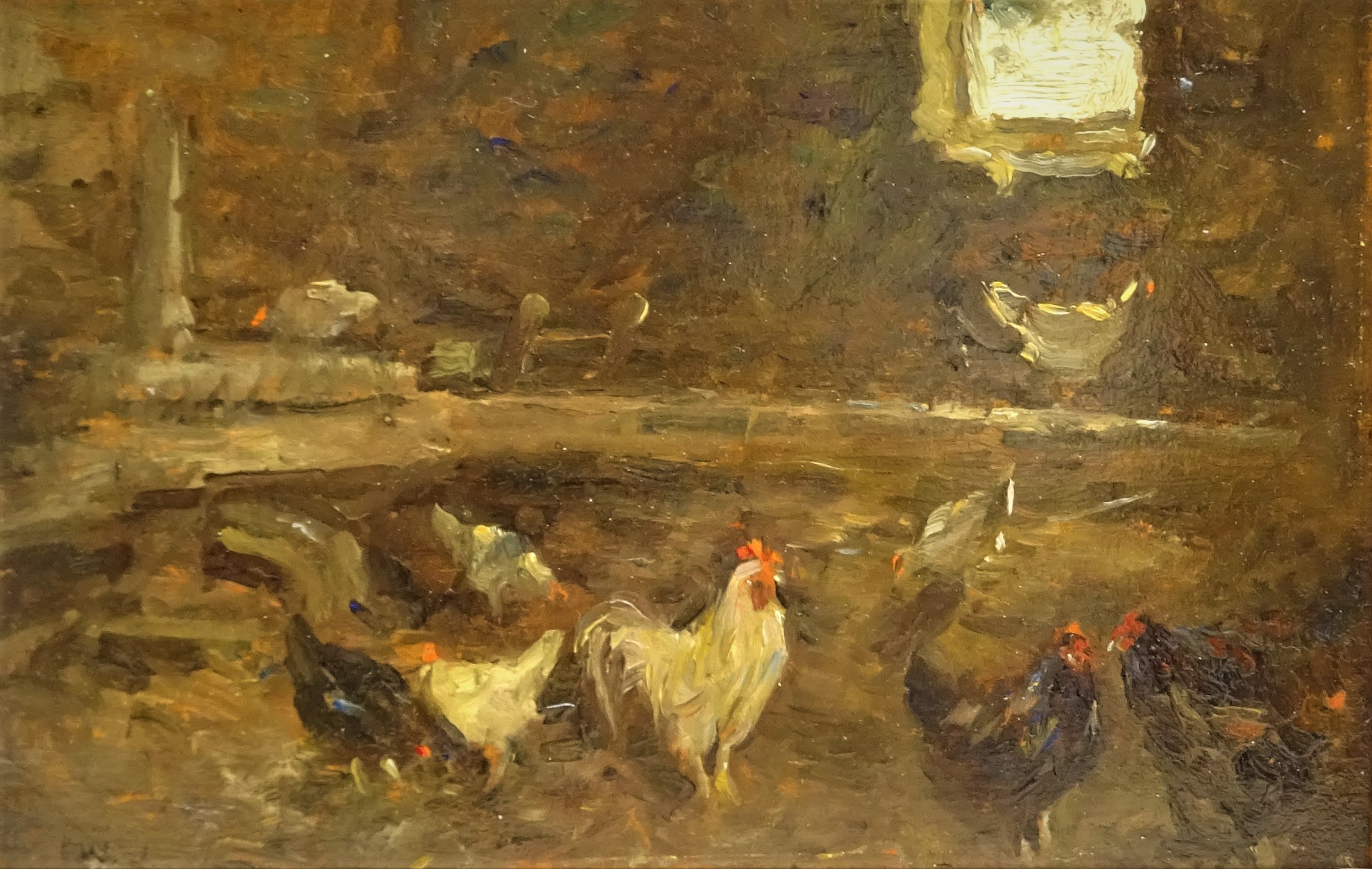 Frederic William Jackson (Staithes Group 1859-1918): 'Among the Hens',