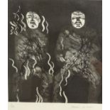 David Hockney (British 1937-): 'Corpses on Fire',