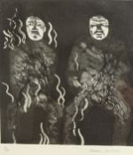 David Hockney (British 1937-): 'Corpses on Fire',
