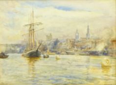 Robert Jobling (Staithes Group 1841-1923): Shipping on the River Tyne Newcastle,