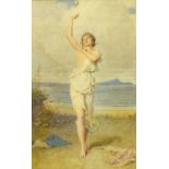 Edward Radford (British 1831-1920): 'Nausicaa', watercolour unsigned 40cm x 26cm Provenance: exh.