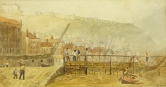 Henry Barlow Carter (British 1804-1868): Scarborough Old Town,