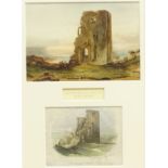 Henry Barlow Carter (British 1804-1868): Scarborough Castle, watercolour signed and dated 1851,