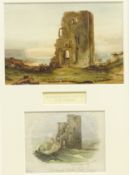 Henry Barlow Carter (British 1804-1868): Scarborough Castle, watercolour signed and dated 1851,