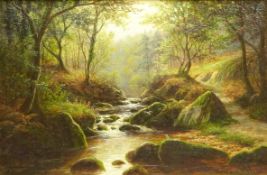 William Mellor (British 1851-1931): 'On the Wharfe' and 'Postforth Ghyll' Bolton Woods Yorkshire,