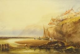Henry Barlow Carter (British 1804-1868): Robin Hoods Bay, watercolour signed and dated 1835,