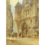 Paul Marny (French/British 1829-1914): Continental Street Scene,