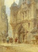 Paul Marny (French/British 1829-1914): Continental Street Scene,