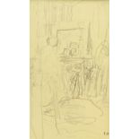 Edouard Vuillard (French 1868-1940): 'Personnage dans un Interieur',