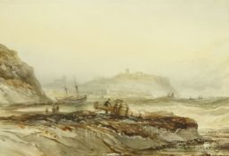 Henry Barlow Carter (British 1804-1868): Ship Wreck in the South Bay Scarborough,