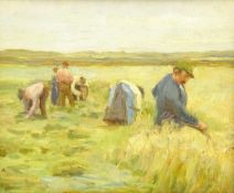 Attrib. Harry Becker (British 1865-1928): Workers in the Field,