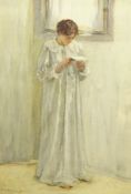 Henry Silkstone Hopwood (Staithes Group 1860-1914): Lady in White,