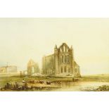 Henry Barlow Carter (British 1804-1868): Whitby Abbey, watercolour signed c.