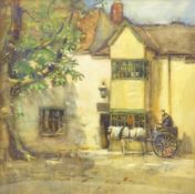 Fred Lawson (British 1888-1968): 'The Inn', watercolour signed and dated 1912,